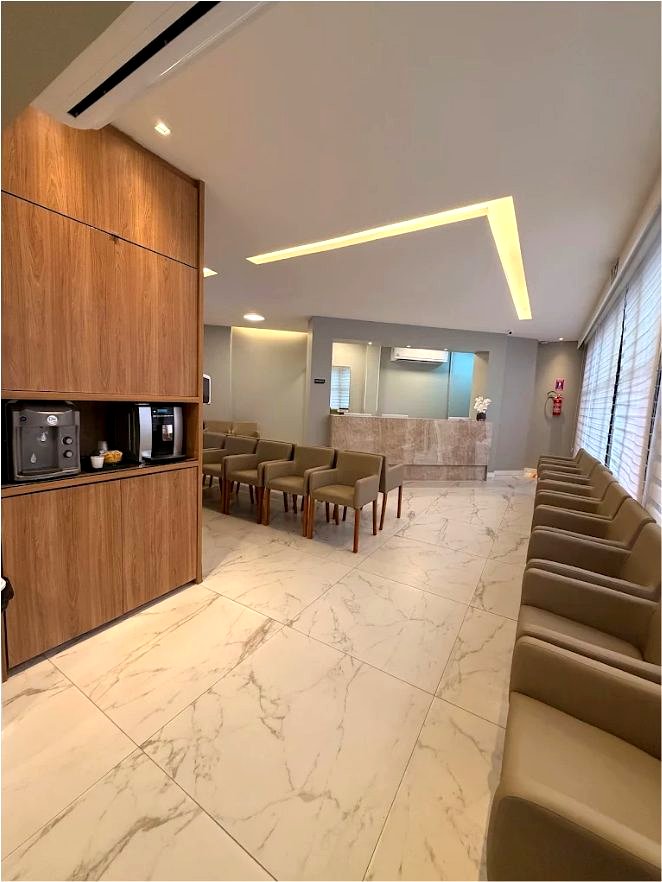 Sala de espera da clínica